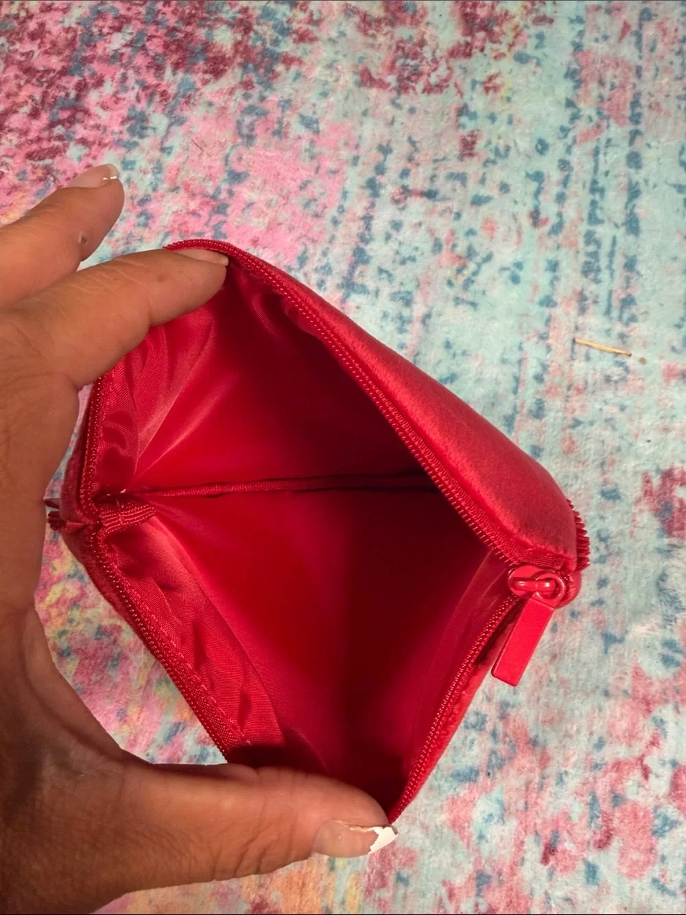 Red Logo Zip Pouch